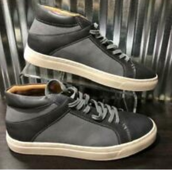 SEVEN 91 Men’s “Larullan” Mid-Top Two Tone Sneaker Boots. Size 8/41 - Picture 1 of 8